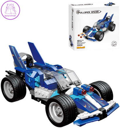 Stavebnice LiNooS Auto sportovní zpětný chod 207 dílků plast