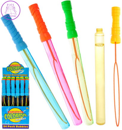 Bublifuk hůlka 120ml 37cm dětský bublifukovač meč 4 barvy