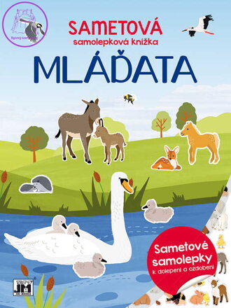 JIRI MODELS Sametová samolepková knížka Mláďata
