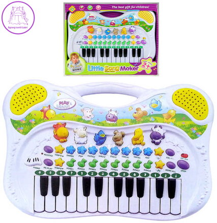 Piánko se zvuky zvířátek a melodiemi KLÁVESY