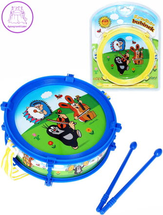 Bubínek 20cm Krtek (Krteček) set se 2 paličkami 2 barvy *HUDEBNÍ NÁSTROJE*