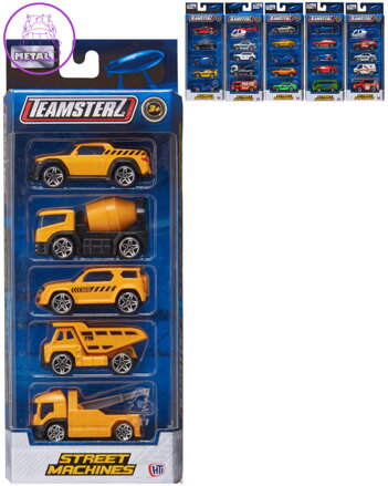 Teamsterz autíčka kovová Street Machines set 5ks v krabici 6 druhů