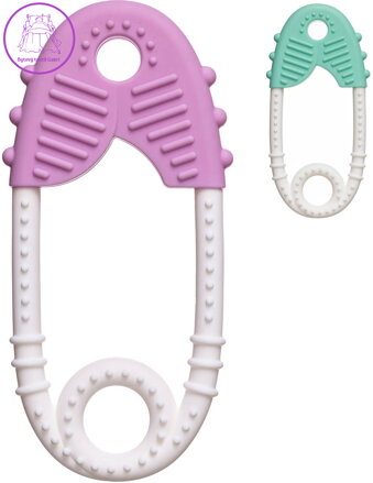 PROFIBABY Baby kousátko špendlík silikonový pro miminko 2 barvy
