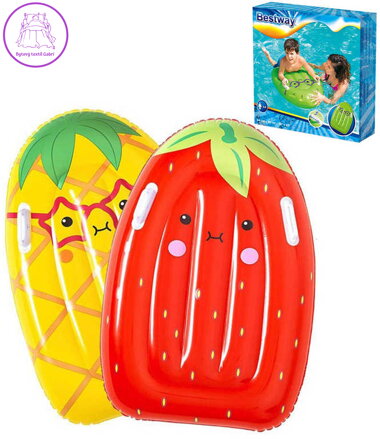 BESTWAY Lehátko nafukovací Surf Buddy ovoce 84x56cm na vodu s úchyty 3 druhy