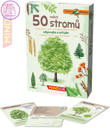 MINDOK HRA kvízová Expedice Příroda: 50 našich stromů naučná