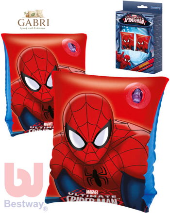 BESTWAY Dětské nafukovací rukávky 23x15cm Spiderman 1 pár do vody 98001