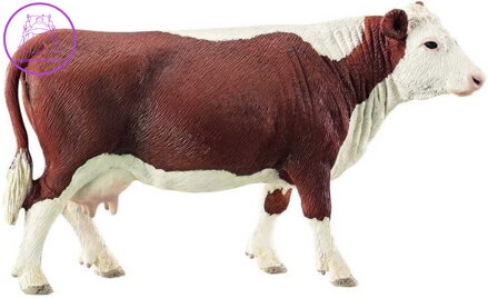 SCHLEICH Herefordská kráva 14cm figurka ručně malovaná
