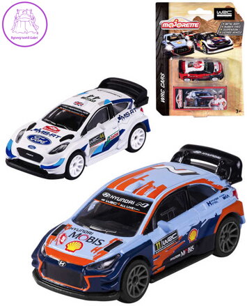 MAJORETTE Autíčko sportovní kovové WRC set se sběratelským boxem
