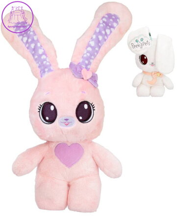 PLYŠ Zajíček Peekapets s funkcí sklopení uší 2 barvy *PLYŠOVÉ HRAČKY*