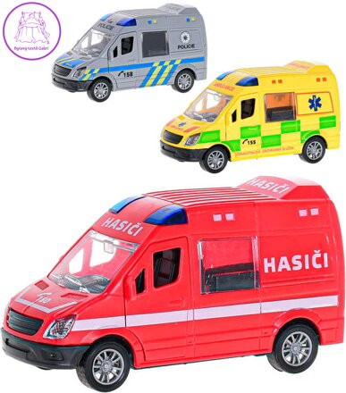 Auto záchranářské 12cm na setrvačník záchranné složky CZ 3 druhy plast