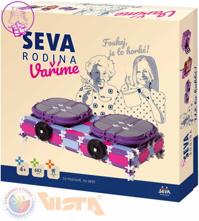 SEVA RODINA Vaříme plastová STAVEBNICE 682 dílků v krabici