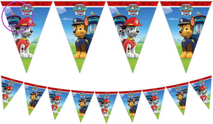PROCOS Girlanda vlaječková Tlapková Patrola ozdobný závěs dekorace na párty II.