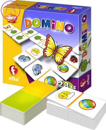 EFKO Hra baby Domino 28 kartiček *SPOLEČENSKÉ HRY*