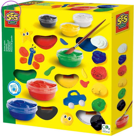 SES CREATIVE Barvy plakátové kreativní set 6 barev v krabici