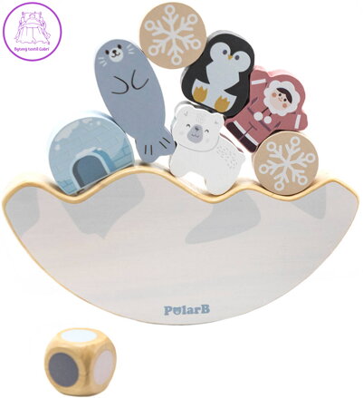 VIGA DŘEVO PolarB hra baby balanční ledová kra *DŘEVĚNÉ HRAČKY*