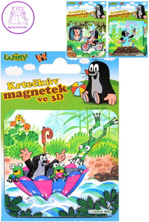 KRTEK Krtečkův magnetek 8x8cm 3D magnetka 3 druhy