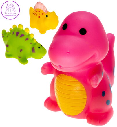 PROFIBABY Baby dinosaurus stříkací pro miminko do vany do vody 3 druhy