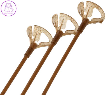 GEMAR Tyčka Eko 30cm na balónky plněné vzduchem s kloboučkem BIO z agáve