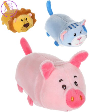 PLYŠ Zvířátko jezdící zpětný chod 10 druhů *PLYŠOVÉ HRAČKY*