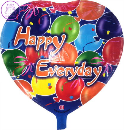 Balónek nafukovací Happy Everyday srdce 1ks
