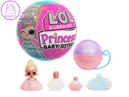 L.O.L. Surprise koule překvapení Princezna Princess Baby Sisters Series panenka