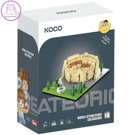 KOCO Stavebnice kostky Koloseum 505dílků