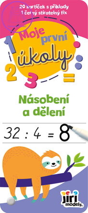 JIRI MODELS Moje první úkoly Násobení a dělení set 20 kartiček s fixem