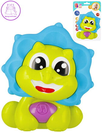 BAM BAM Baby dinosaurus hudební pro miminko na baterie Světlo Zvuk