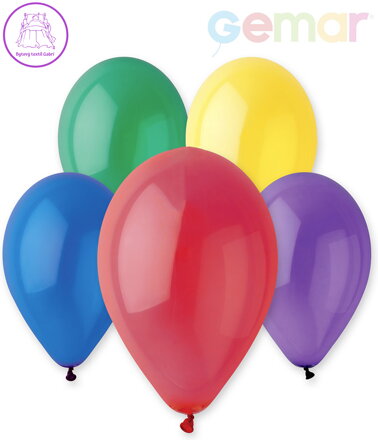 GEMAR Balónek nafukovací 26cm Krystalický různé barvy 1ks