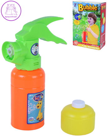 Bublifuk hasící přístroj dětská bublifukovací pistole na baterie Zvuk