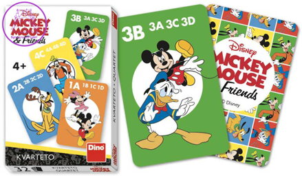 DINO Hra karetní Kvarteto Mickey Mouse a kamarádi *SPOLEČENSKÉ HRY*