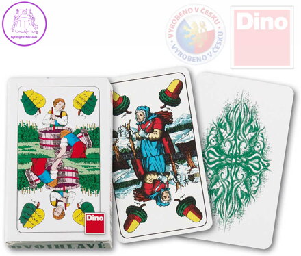 DINO HRA Karty hrací dvouhlavé Mariáš *SPOLEČENSKÉ HRY*