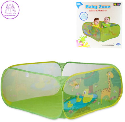 Ohrádka baby textilní pro děti na hraní 110x110x50cm pro miminko