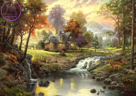 SCHMIDT Puzzle Útočiště v horách 1000 dílků