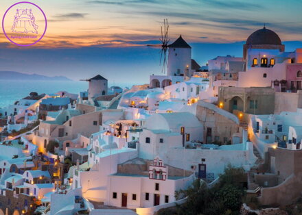 RAVENSBURGER Puzzle Večer v Santorini 1000 dílků