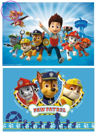 RAVENSBURGER Puzzle Ryder a tlapková patrola 2x12 dílků