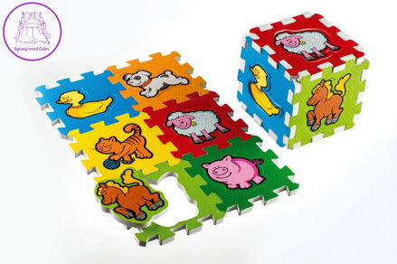 TEDDIES Pěnové puzzle Moje první zvířátka (13,5x13,5)