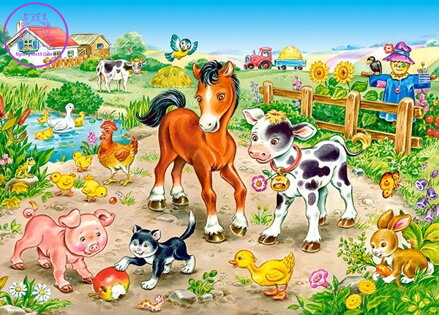 CASTORLAND Puzzle Na farmě 120 dílků