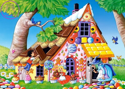 CASTORLAND Puzzle Jeníček a Mařenka 120 dílků