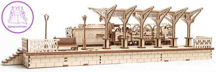 UGEARS 3D puzzle Nádraží 196 dílků