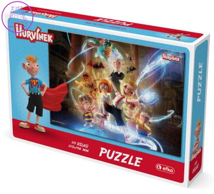 EFKO Puzzle Hurvínek a kouzelné muzeum: Veselá parta 60 dílků