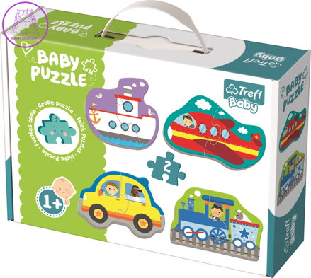 TREFL Baby puzzle Doprava 4x2 dílky