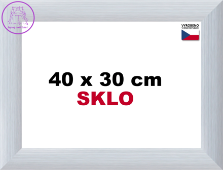 BFHM Alaska hliníkový rám 40x30cm - stříbrný