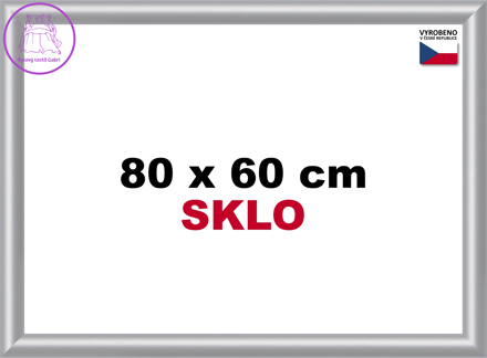 BFHM Plastový rám na puzzle 80x60cm - stříbrný