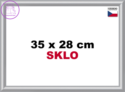 BFHM Plastový rám 35x28cm - stříbrný