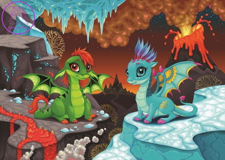 ART PUZZLE Puzzle Dráčci 100 dílků