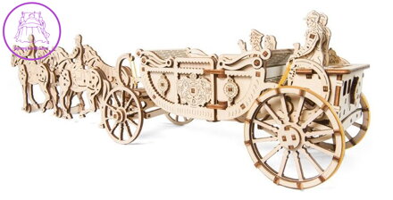 UGEARS 3D puzzle Královský kočár 290 dílků