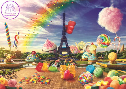 TREFL Puzzle Legrační města: Sladká Paříž 1000 dílků
