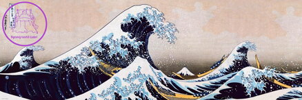 EUROGRAPHICS Panoramatické puzzle Velká vlna na pobřeží Kanagawy 1000 dílků