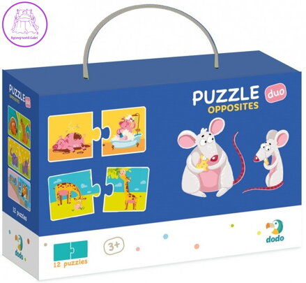 DODO Puzzle Protiklady 12x2 dílky